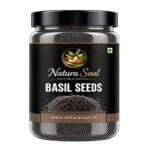 Buy Naturally Cooling Basil Seeds (Sabja) | 100g/250g/500g at naturasoul