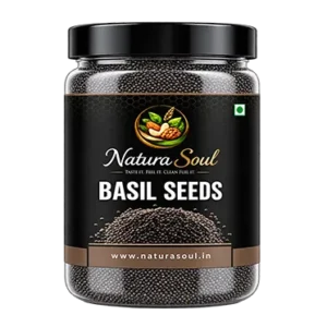 Buy Naturally Cooling Basil Seeds (Sabja) | 100g/250g/500g at naturasoul